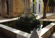 Una segnalazione arrivata via social apre un'altra ferita nel cuore dei trapanesi per quanto riguarda il cimitero comunale. Nella fontana (un po' abbandonata a se stessa) che si trova nella parte monumentale del campo santo trapanese sono state utilizzate pezzi di lapidi di cittadini morti oltre cento anni fa.