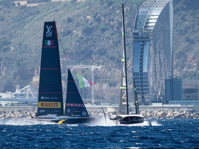 Luna Rossa e Ineos Britannia. Foto: Luna Rossa Prada Pirelli